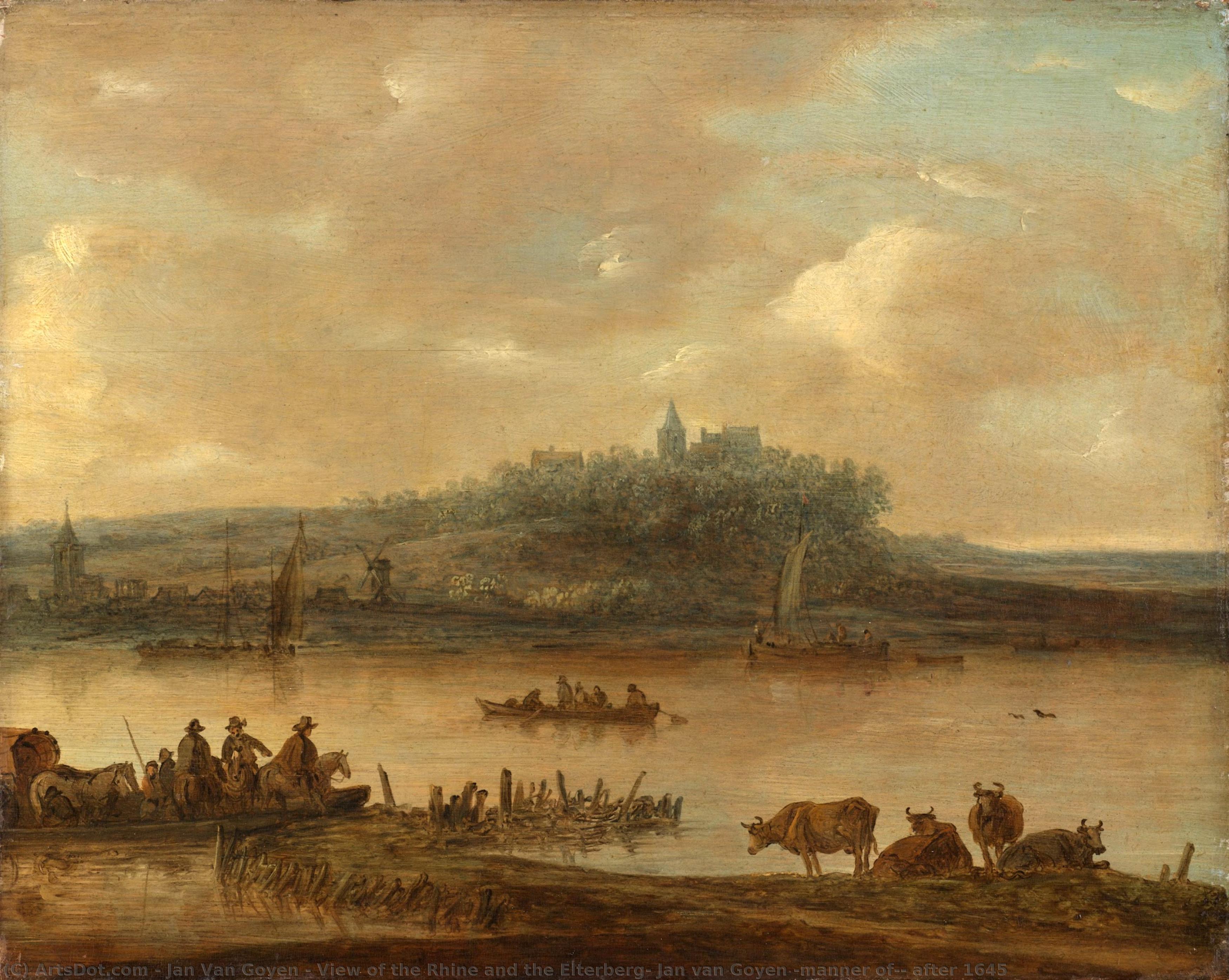 View Of The Rhine And The Elterberg, Jan Van Goyen (manner Of), After 1645 — Jan Van Goyen