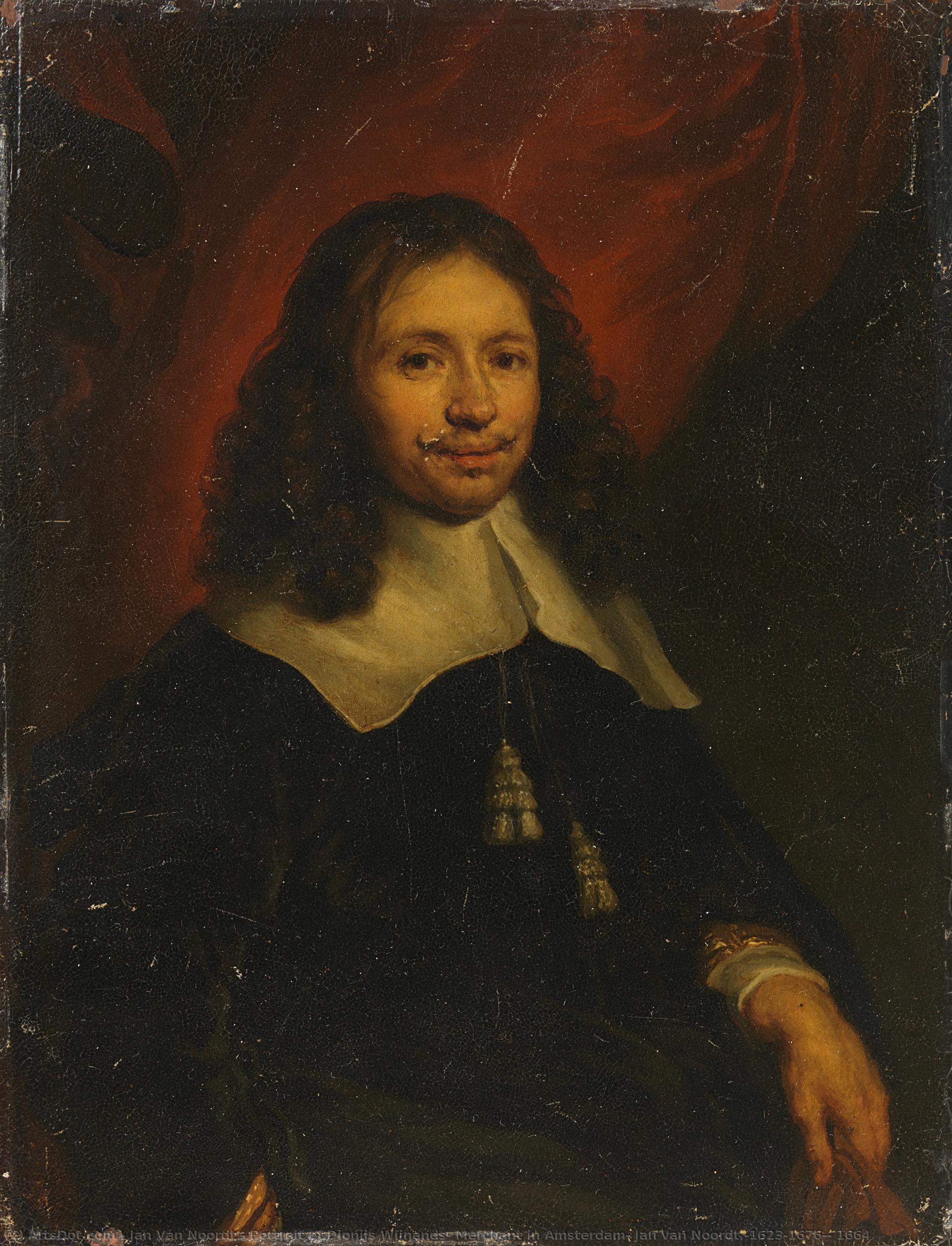 Portrait Of Dionijs Wijnands, Merchant In Amsterdam, Jan Van Noordt (1623-1676), 1664 — Jan Van Noordt