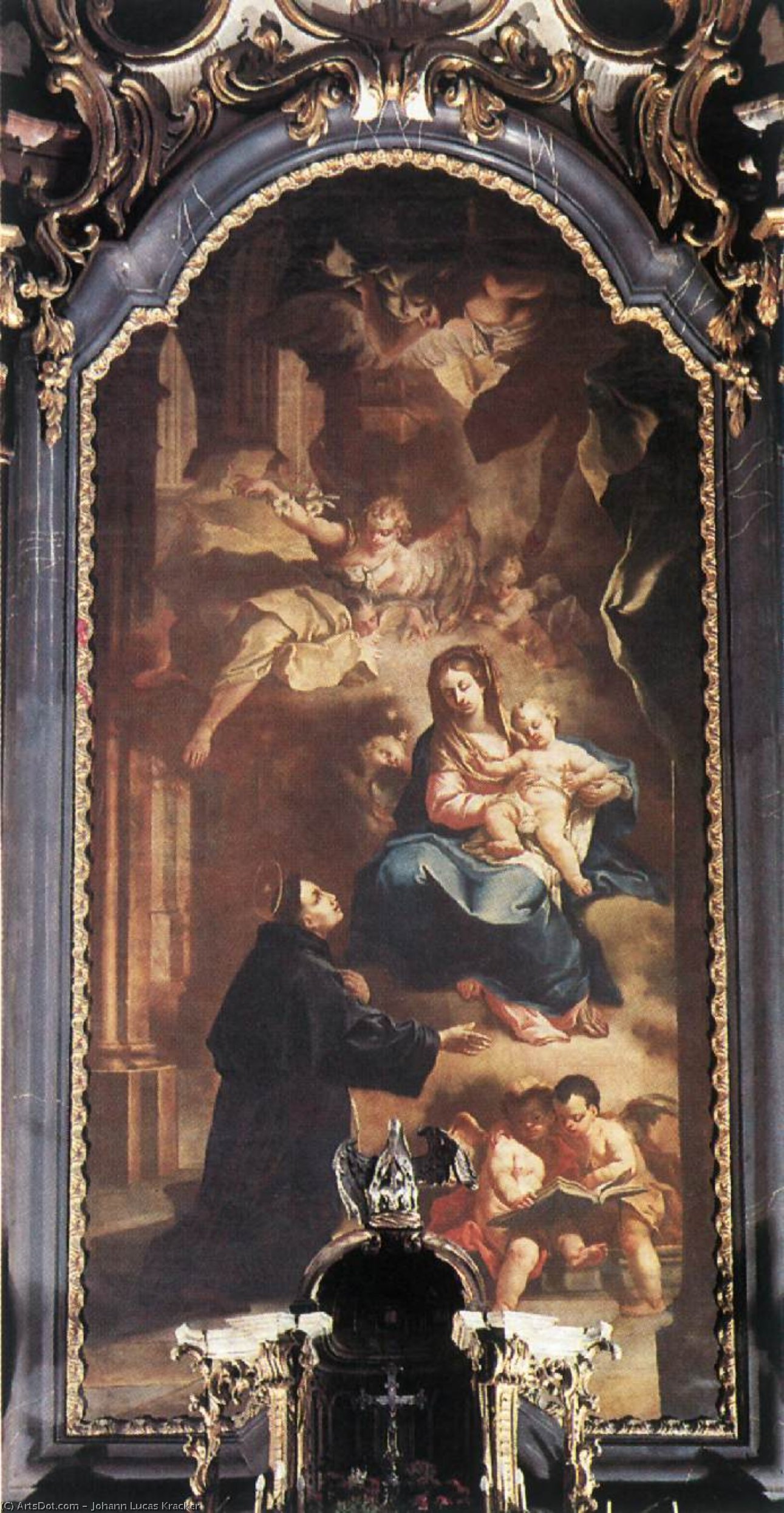 Appearance Of The Virgin To St Anthony — Johann Lucas Kracker
