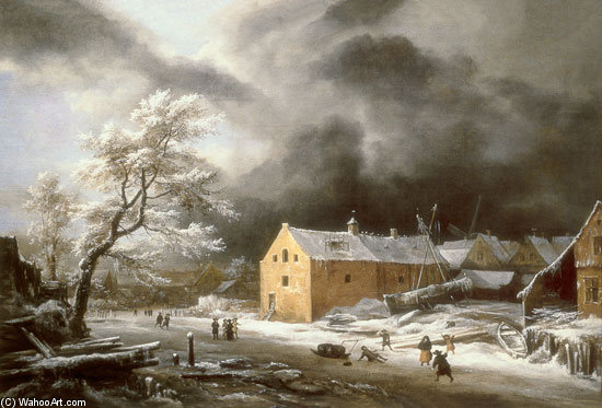 Winter Landscape - — Якоб Исааксзон Ван Рейсдал