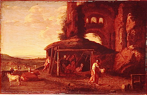 L'adoration Des Bergers — Cornelis Van Poelenburgh