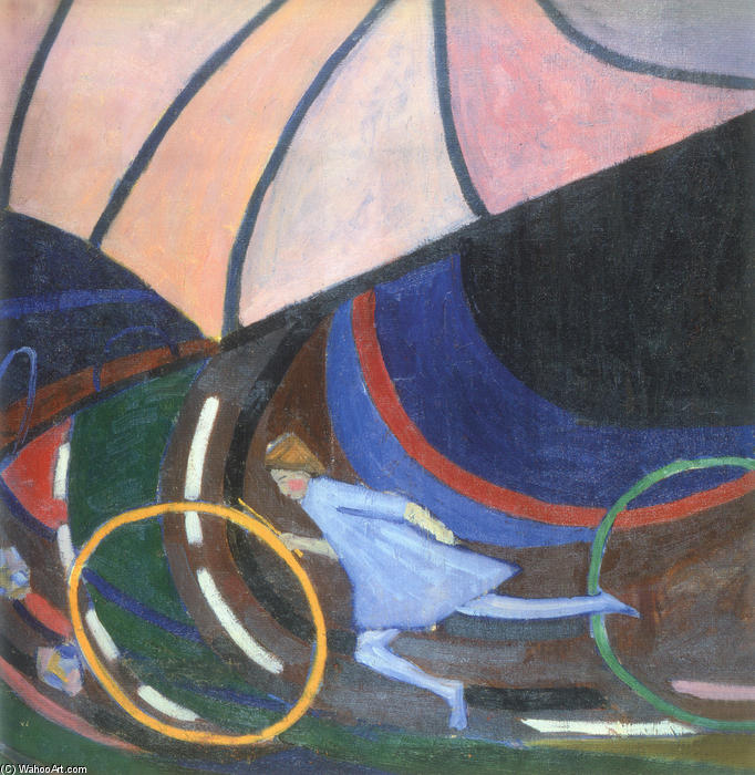 Girl With A Hoop — Oleksandr Bogomazov (alexander Bogomazov)