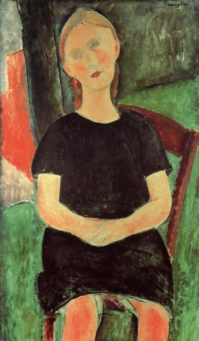Seated Young Woman — Модиљани