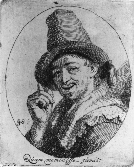 Man Making An Obscene Gesture — Godfried Schalcken
