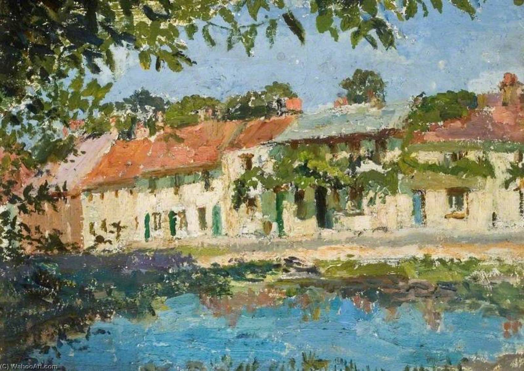 The Pond And High Street, Bushey — Lucy Marguerite Frobisher