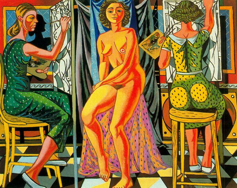 Painters And Model — Rafael Zabaleta Fuentes