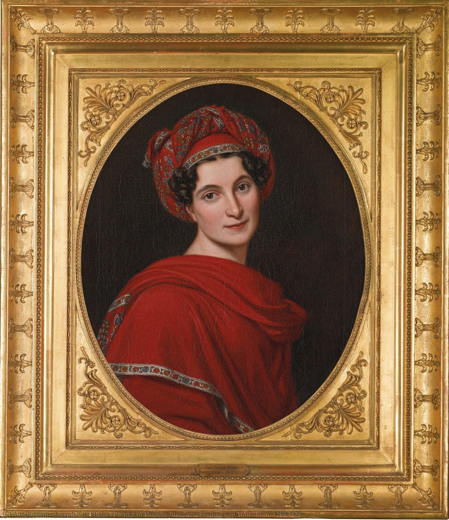 Portrait Of Therese Alexandra Freifrau Von Tettenborn (1788 1876) — Joseph Karl Stieler