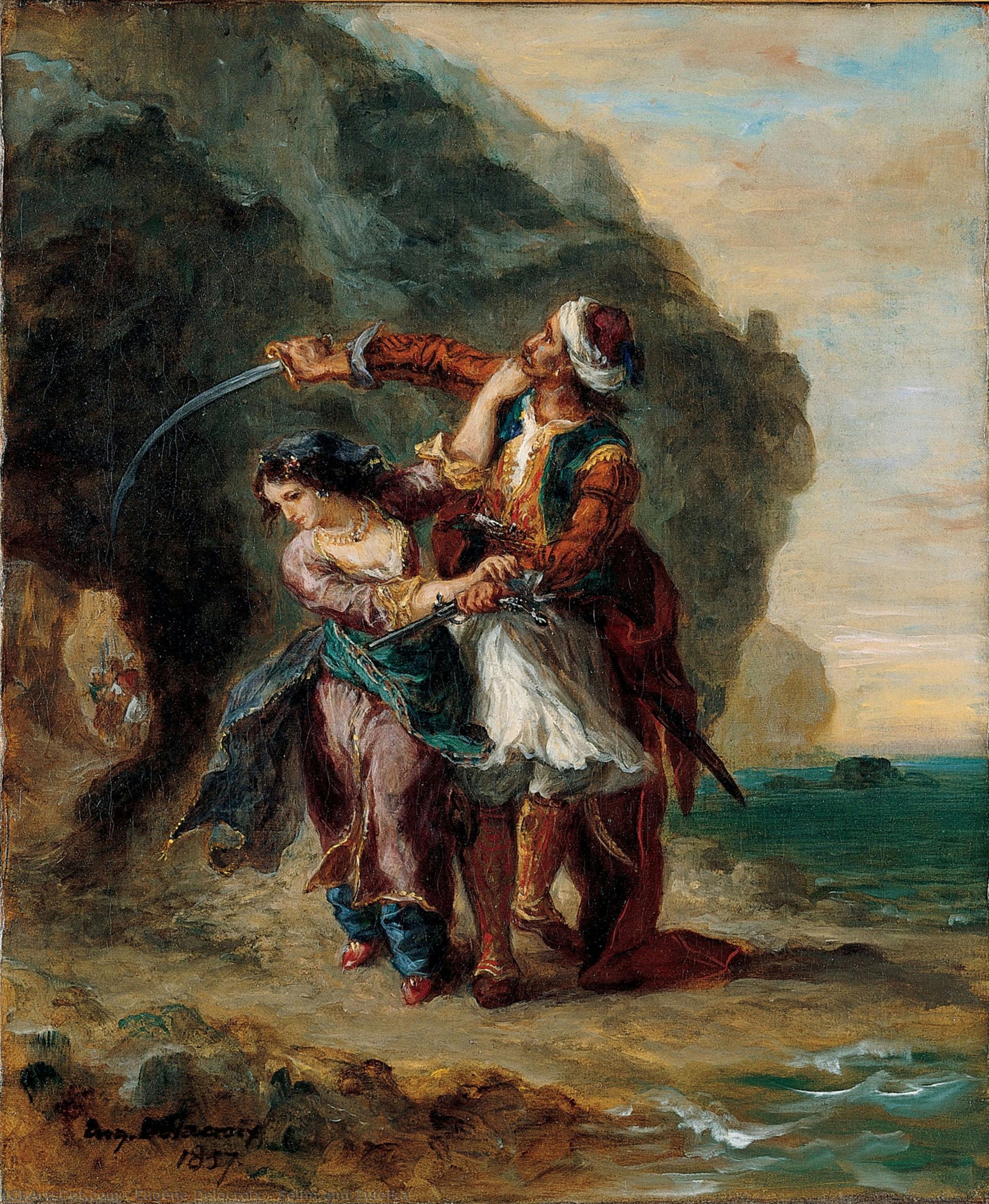 Selim And Zuleika — Eugène Delacroix