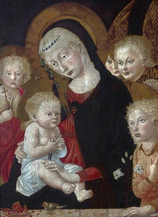 Madonna And Child With Saint John And Three Angels — Francesco Di Stefano Pesellino