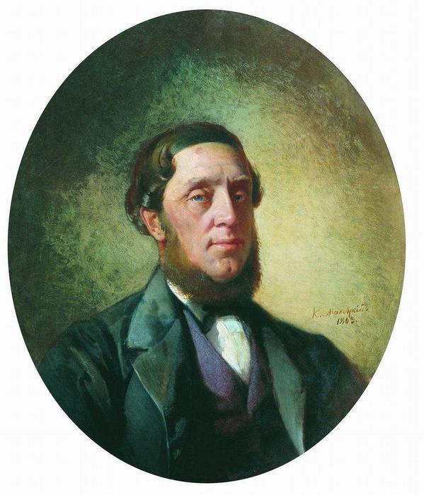 Male Portrait — Konstantin Yegorovich Makovsky