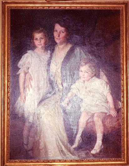 Mrs. Oswald Garrison Villard With Daughter, Dorothea And Son, Henry Hilyard, (painting) — Lydia Field Emmet