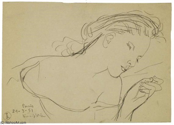 Jeune Fille Endormie — Léonard Tsuguharu Foujita