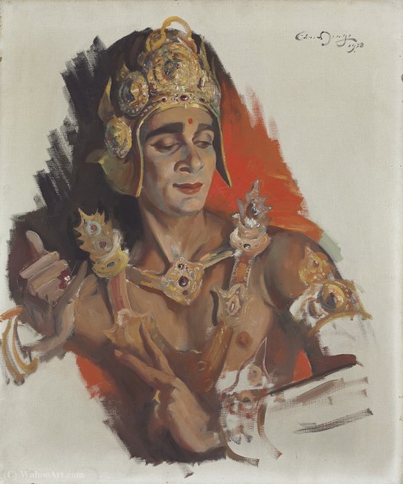 Portrait Of Uday Shankar, (1938) — Edward Seago