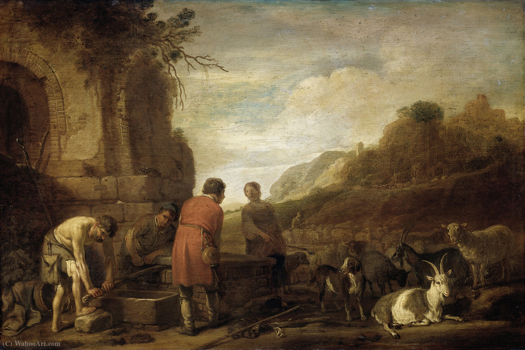The Meeting Of Jacob And Rachel — Claes Cornelisz Moeyaert (icolaes Moyaert)