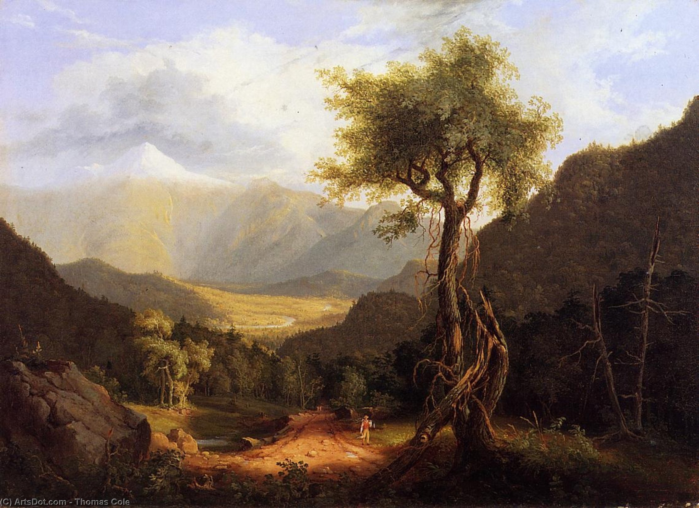 View In The White Mountains I — Томас Коул