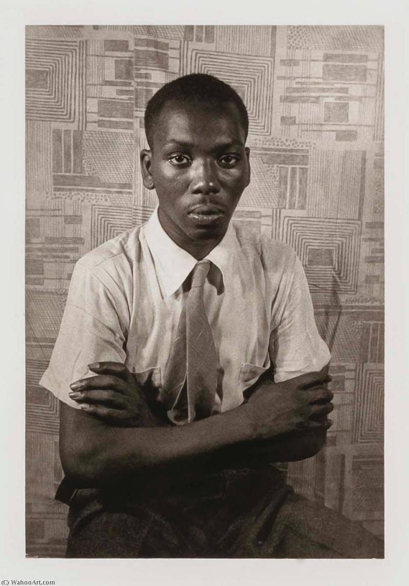 Jacob Lawrence, From The Portfolio O Write My Name American Portraits, Harlem Heroes — Carl Van Vechten
