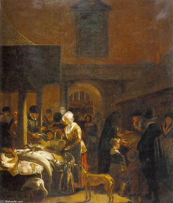 The Old Fish Market On The Dam, Amsterdam — Emanuel De Witte