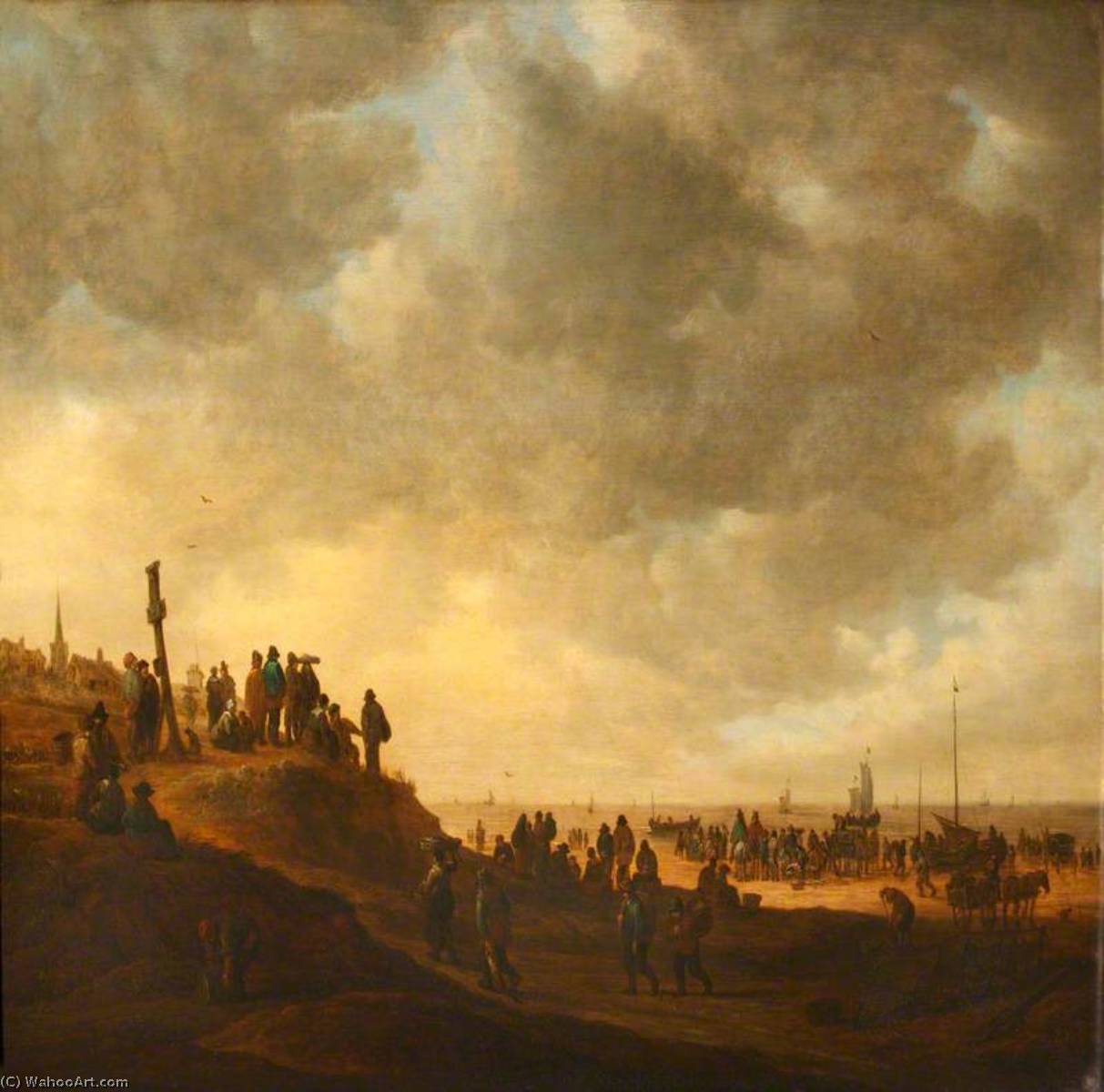 The Beach Near Scheveningen — Jan Josephszoon Van Goyen