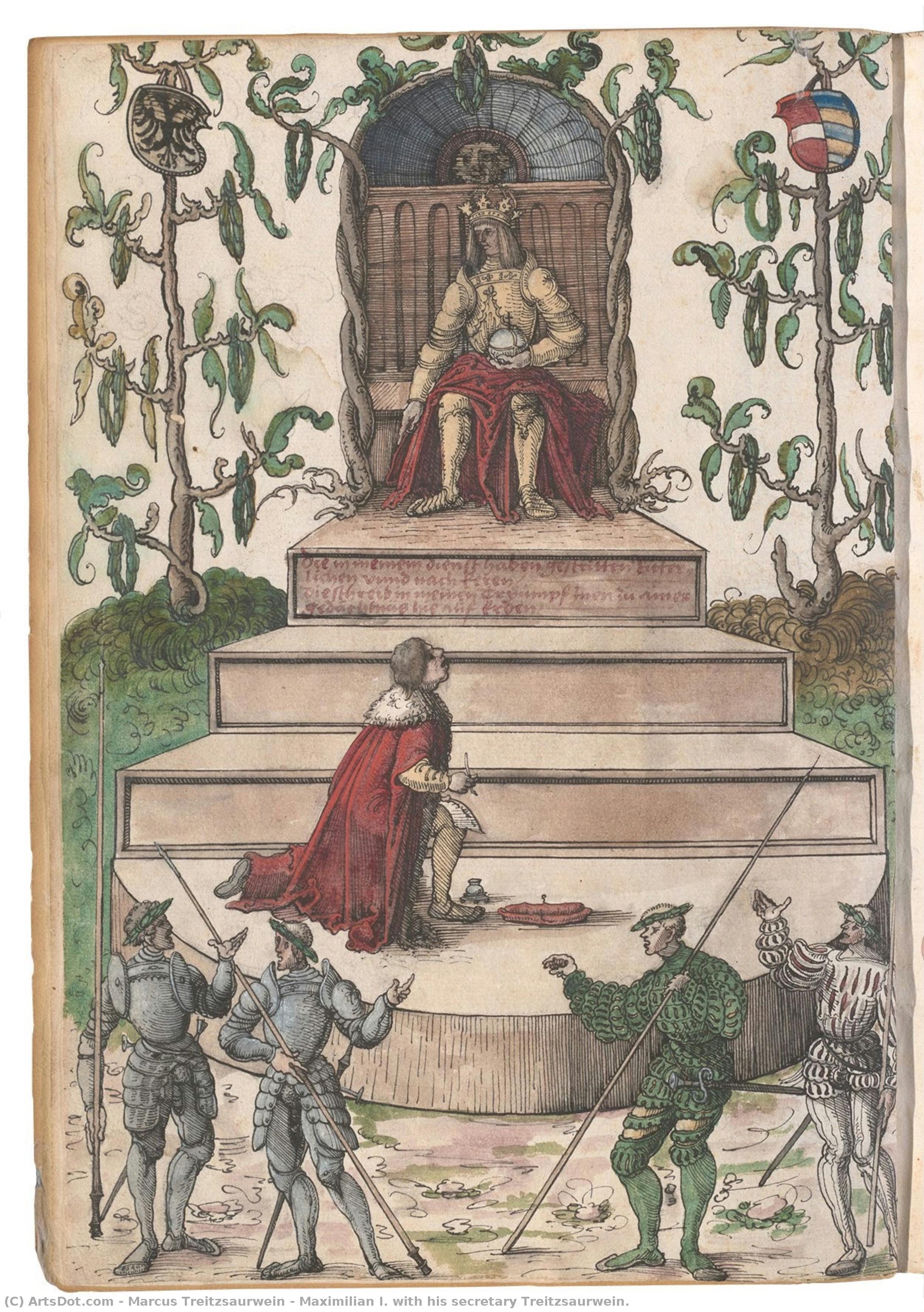 Maximilian I. With His Secretary Treitzsaurwein. — Marcus Treitzsaurwein