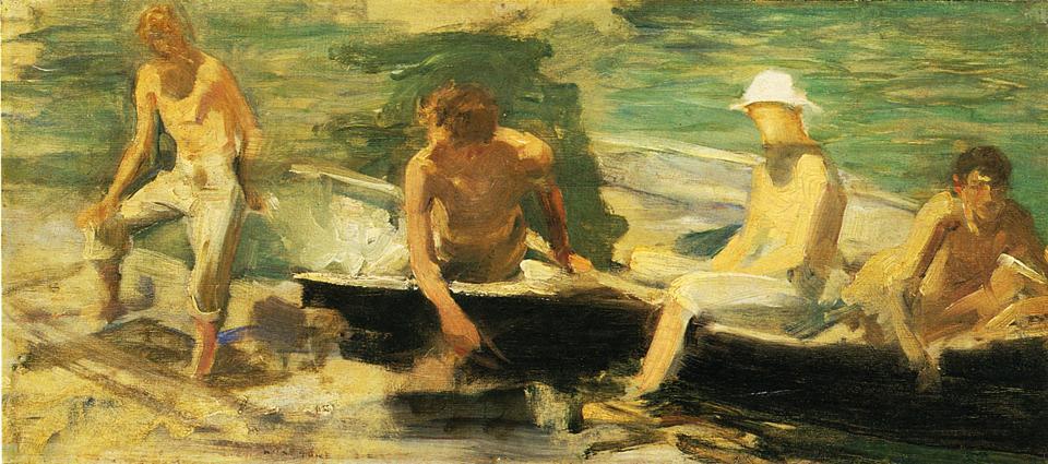 The Rowing Party — Хенри Скот Тук
