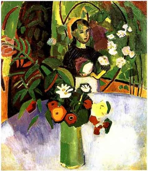 Jeanne With Flowers — Raoul Dufy