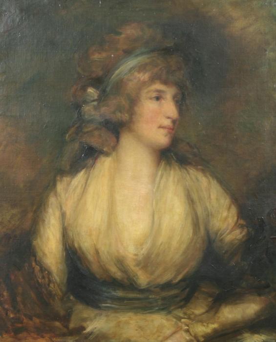 Portrait Of Mrs Maria Fitzherbert, Wife Of George Iv — George Romney