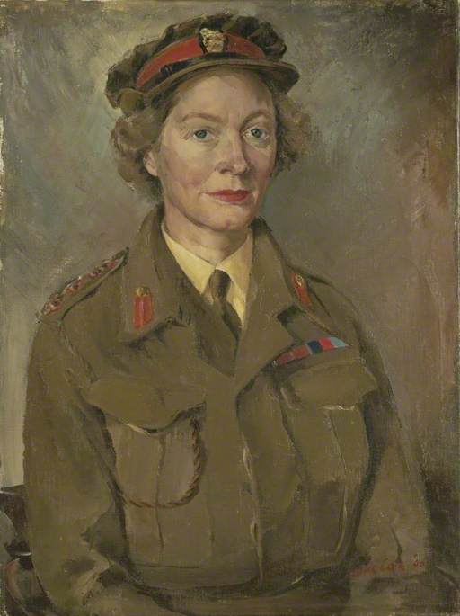 Commandant Marjorie F. Wagstaffe, Cbe, Deputy Director, Auxiliary Territorial Service, Middle East Forces — Leslie Cole