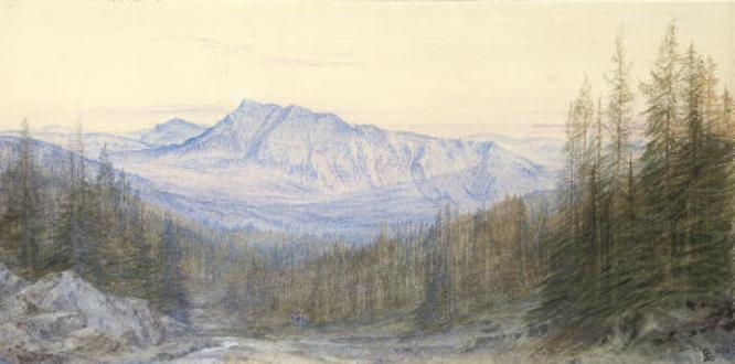 View Of The Apennines At Abetone, Tuscany — Edward Lear