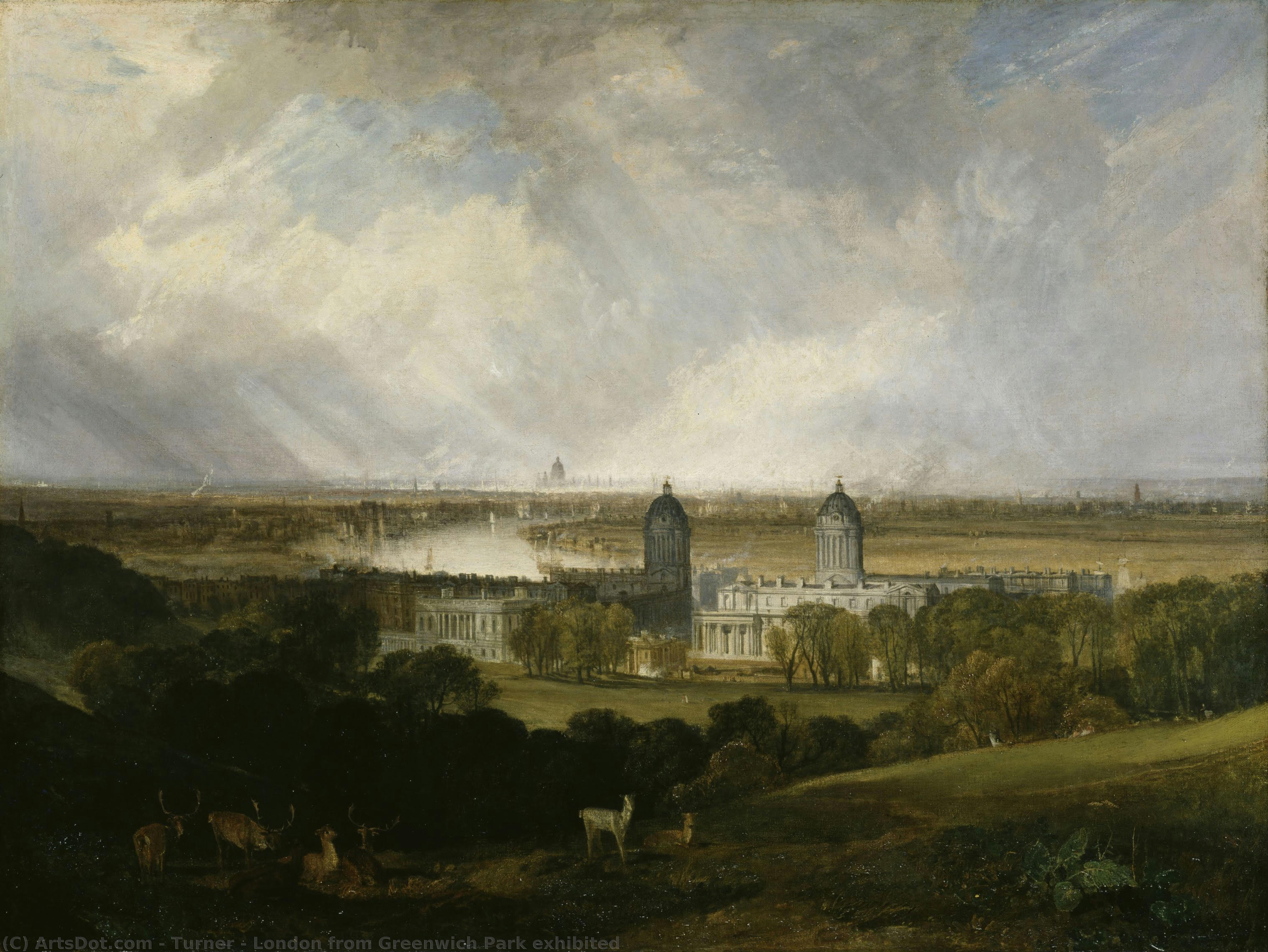 London From Greenwich Park Exhibited — J.m.w. Turner
