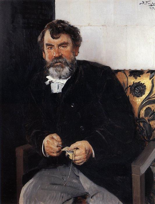 A Portrait Of E. S. Sorokin — Vladimir Yegorovich Makovsky