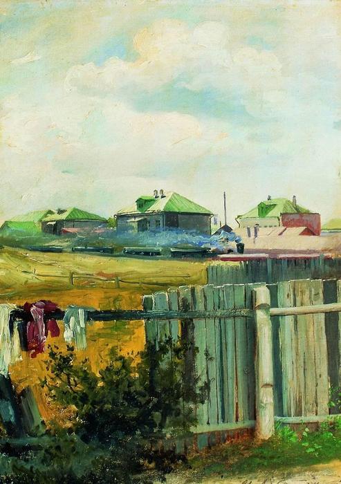 Landscape With Fencing — Isaak Ilyich Levitan