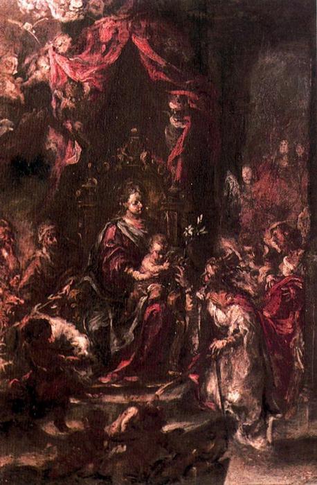 Los Desposorios Místicos De Santa Catalina — Juan De Valdés Leal