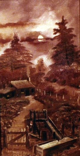 Old Oaken Bucket, (painting) — Samuel Thomas Beniams