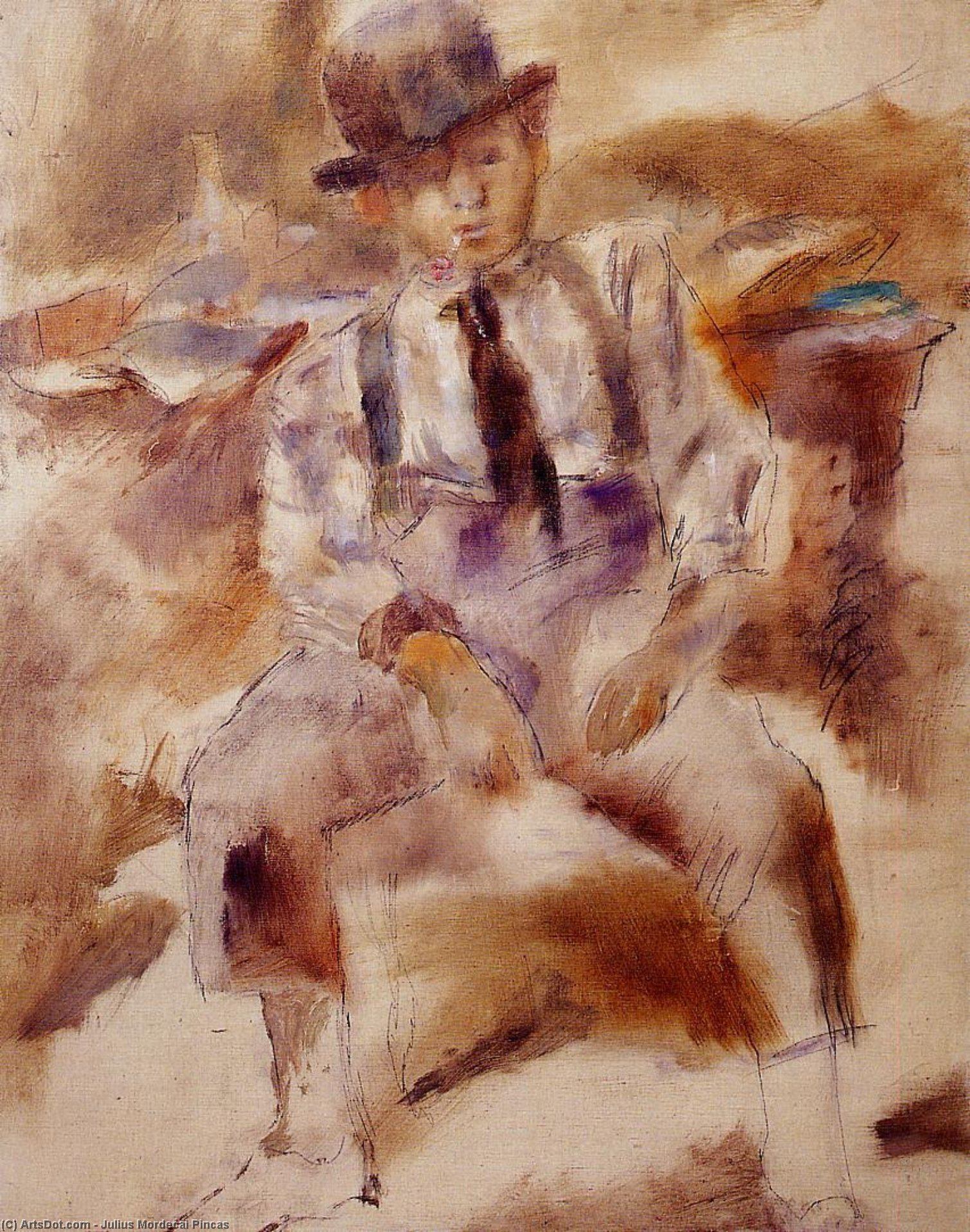 Mulatto With Bowler Hat — Julius Mordecai Pincas