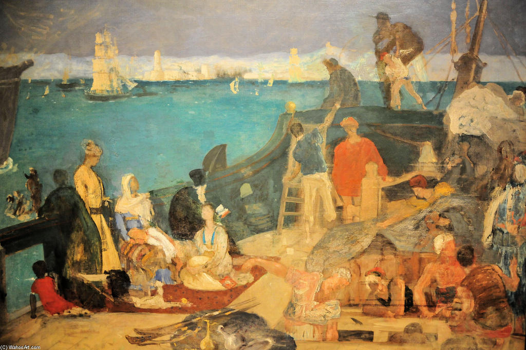 Marseilles, Gateway To The Orient — Pierre Cécile Puvis De Chavannes