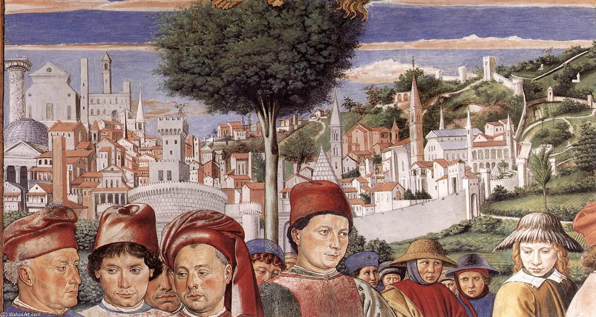 St Augustine Departing For Milan (detail) — Benozzo Gozzoli