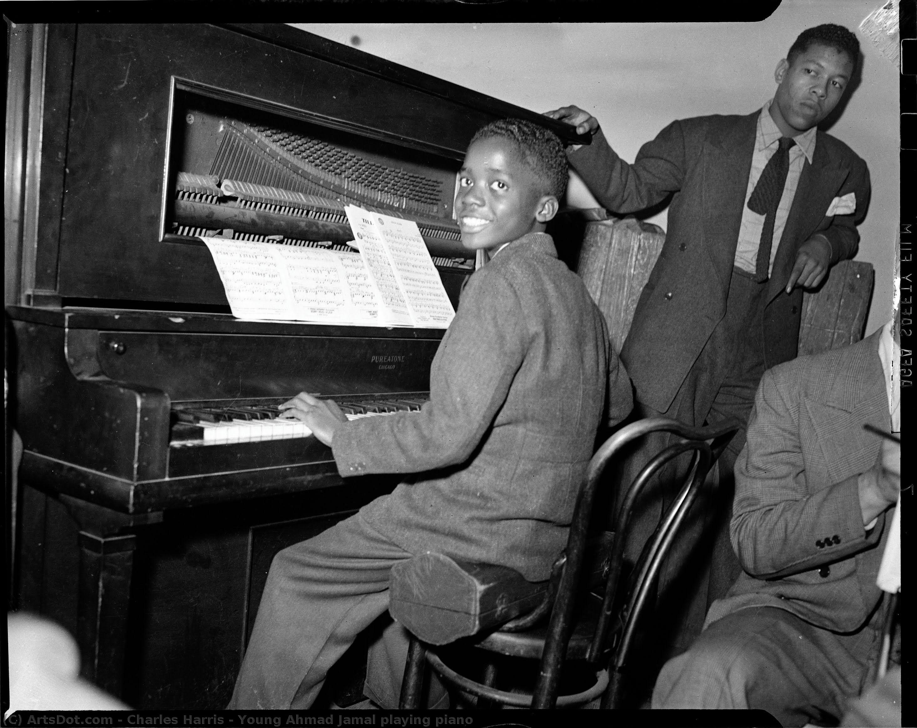 Young Ahmad Jamal Playing Piano — Charles Harris