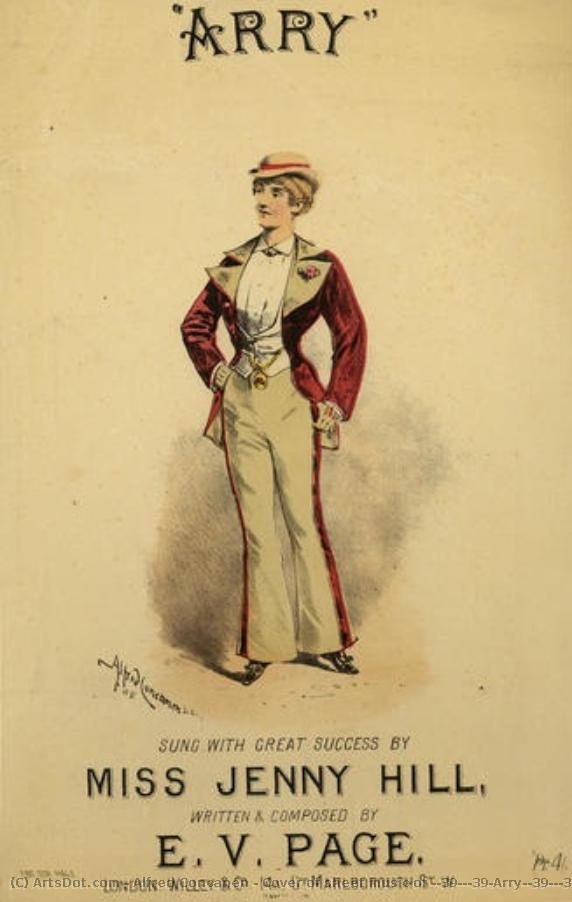Cover Of Sheet Music Of ''arry'' Song, Sung By Jenny Hill — Alfred Concanen