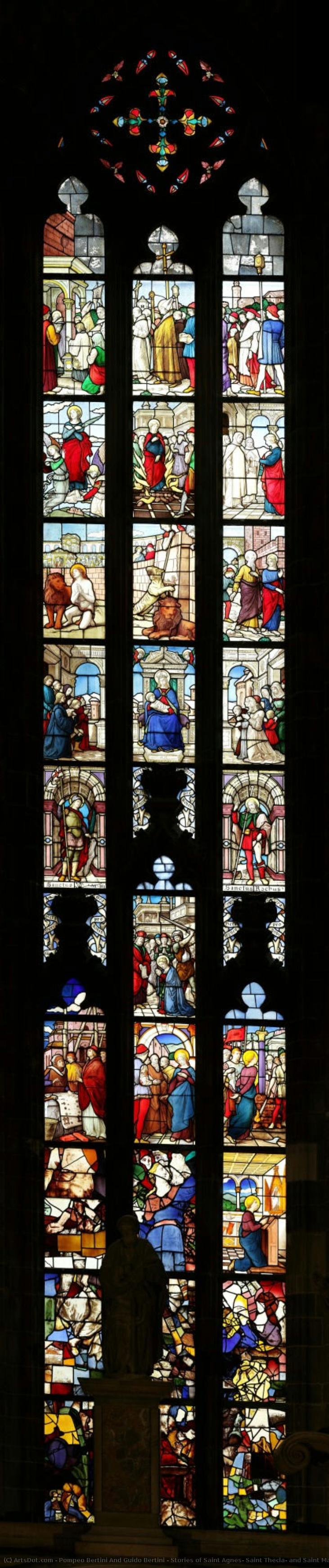 Stories Of Saint Agnes, Saint Thecla, And Saint Mary Major — Pompeo Bertini And Guido Bertini