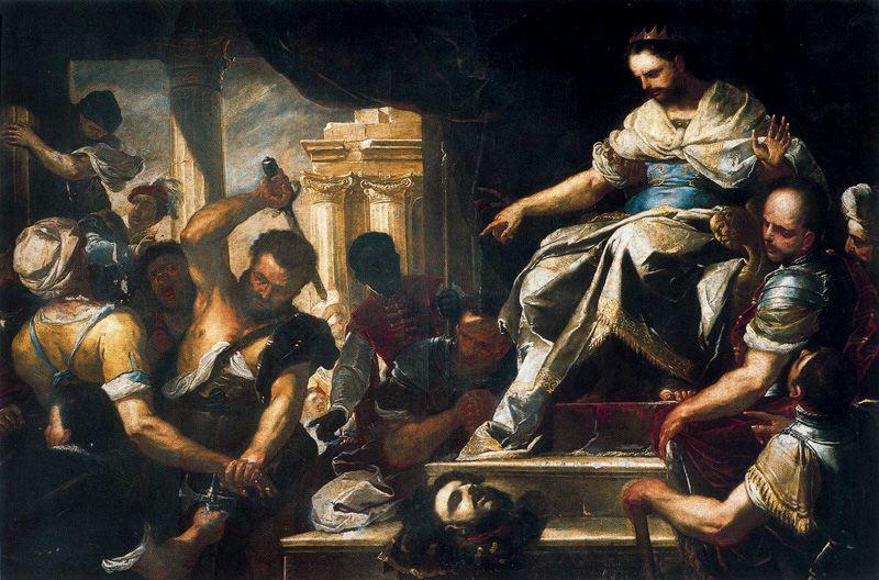 David Punishes The Murderers Of Ishbaal — Luca Giordano