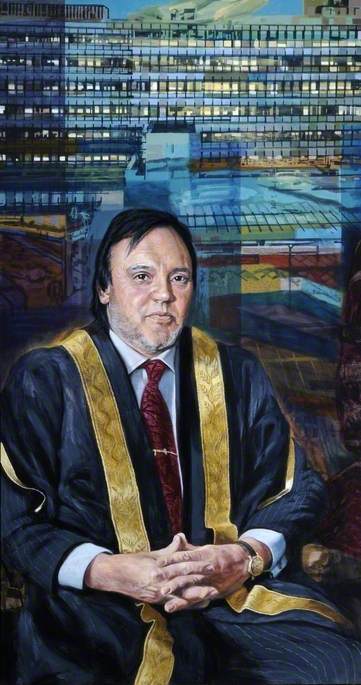 Richard Gregory, Chairman Of The Board Of Governors Of Sheffield Hallam University (triptych, Left Wing) — Tom Wood