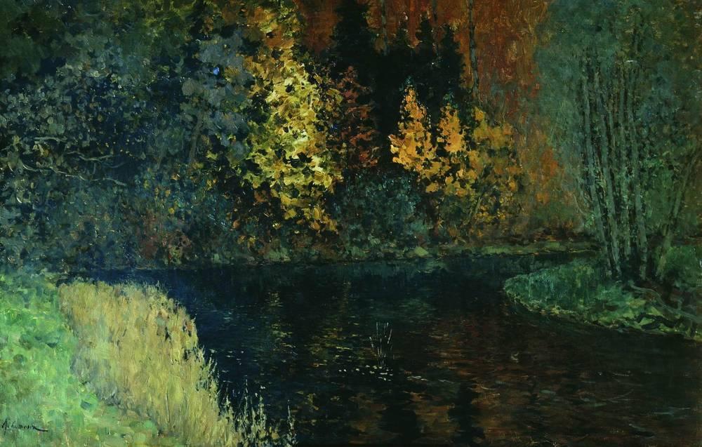 River In The Forest. Autumn At River Istra. — Isaak Ilyich Levitan