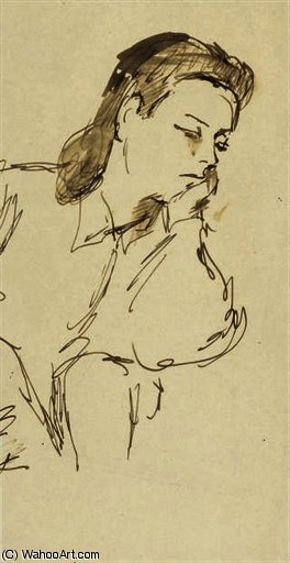 Woman Leaning On Her Elbow — Duncan Grant