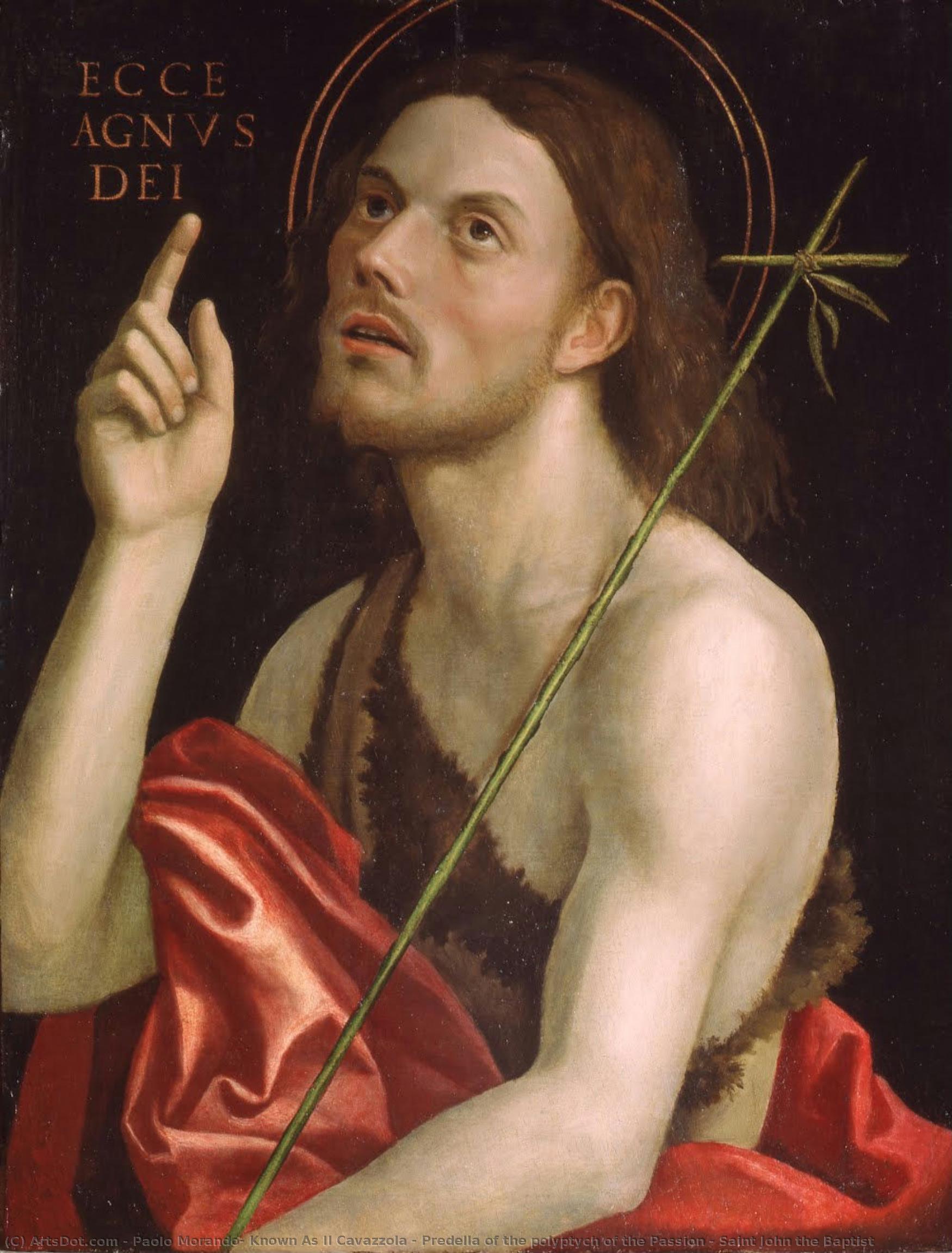 Predella Of The Polyptych Of The Passion - Saint John The Baptist — Paolo Morando, Known As Il Cavazzola