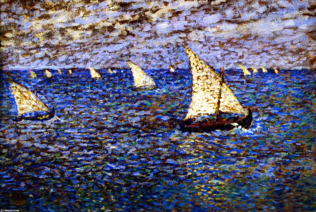 Sete, Fishing Boats — Theo Van Rysselberghe