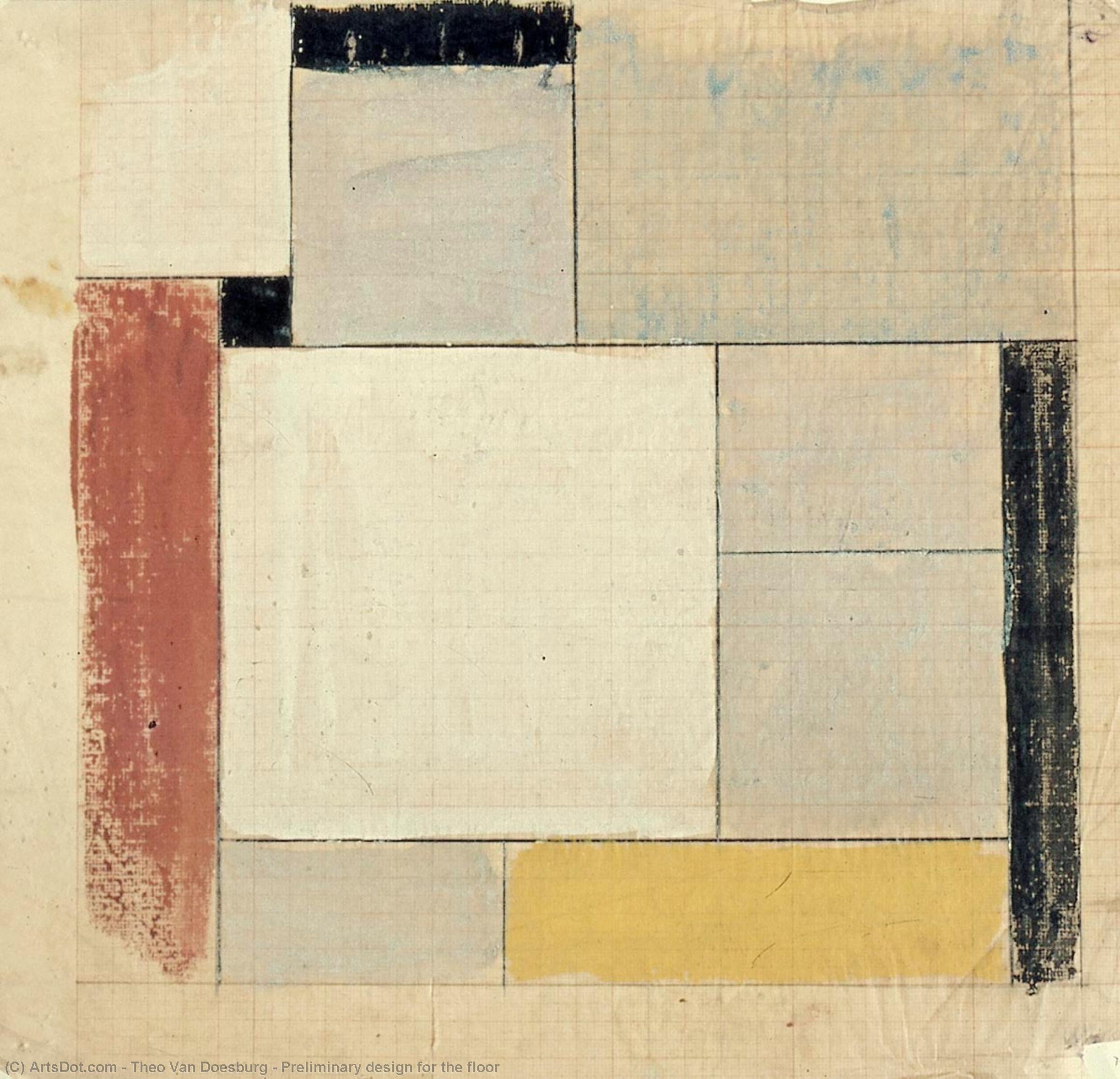 Preliminary Design For The Floor — Theo Van Doesburg