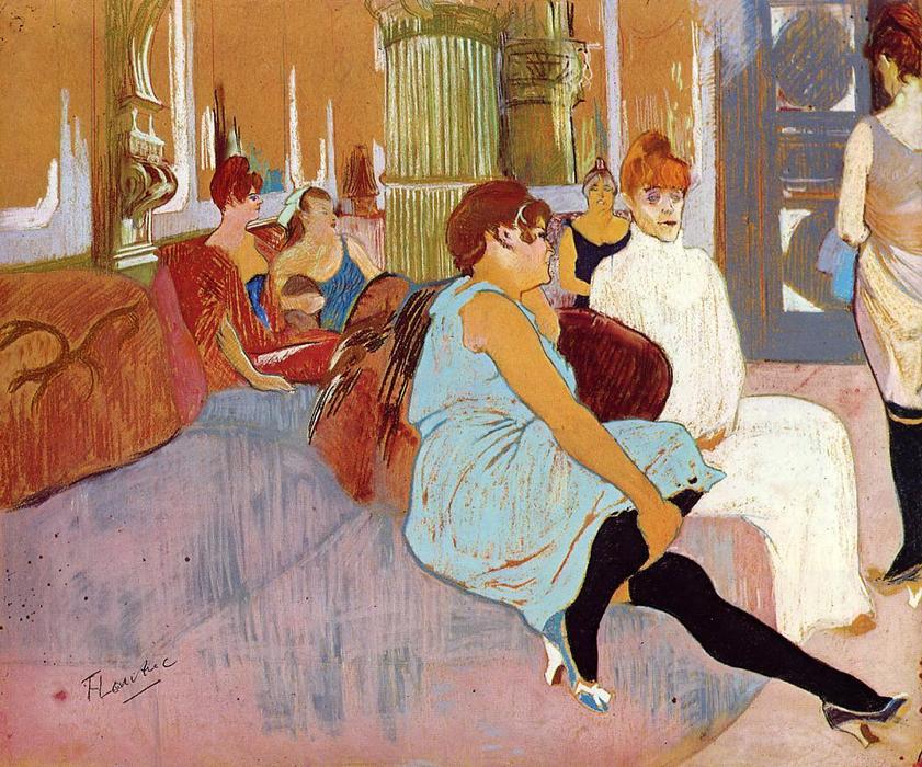The Salon In The Rue Des Moulins 1 — Comte Henri Marie Raymond De Toulouse-lautrec-monfa