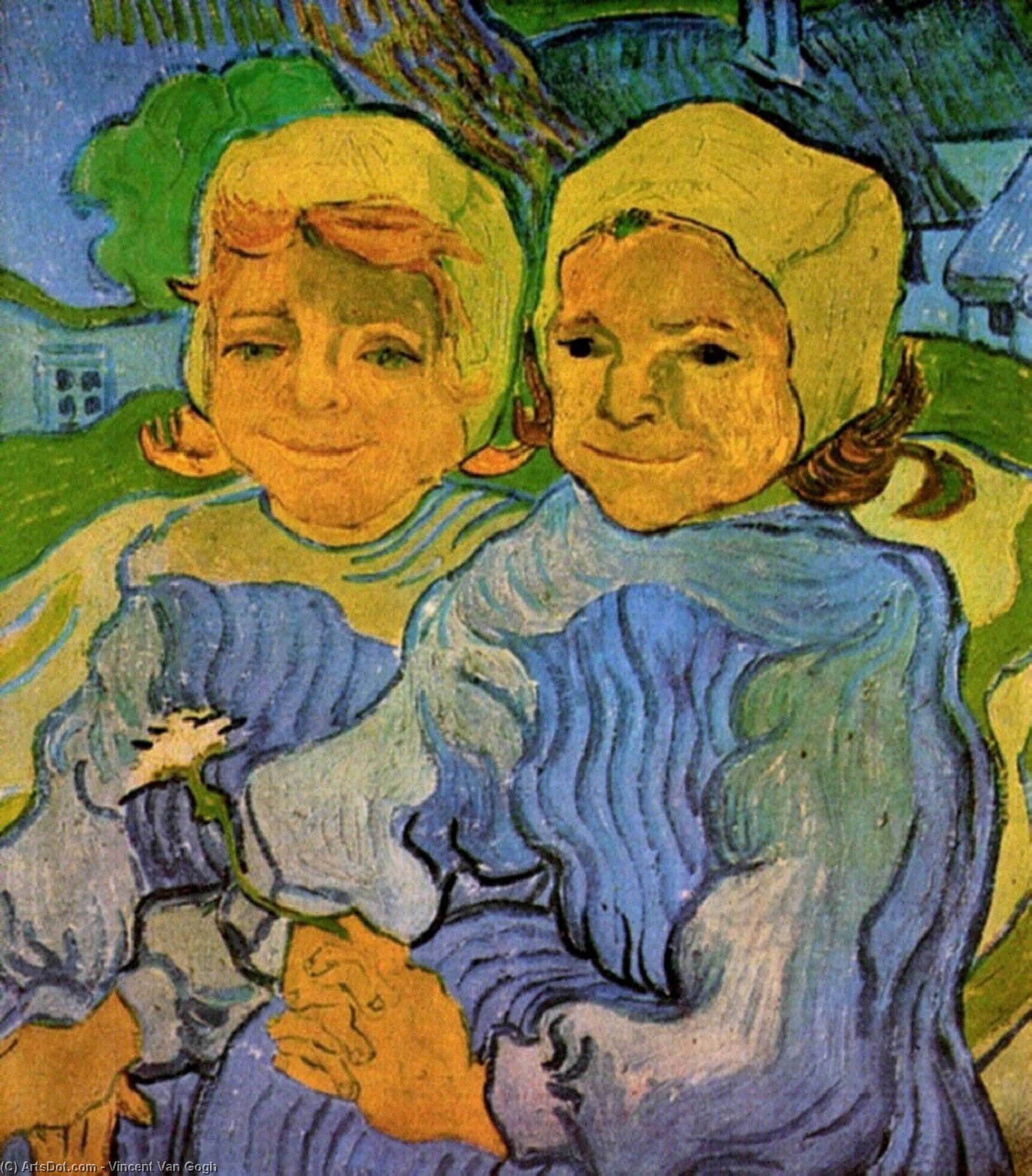 Two Little Girls — Vincent Willem Van Gogh