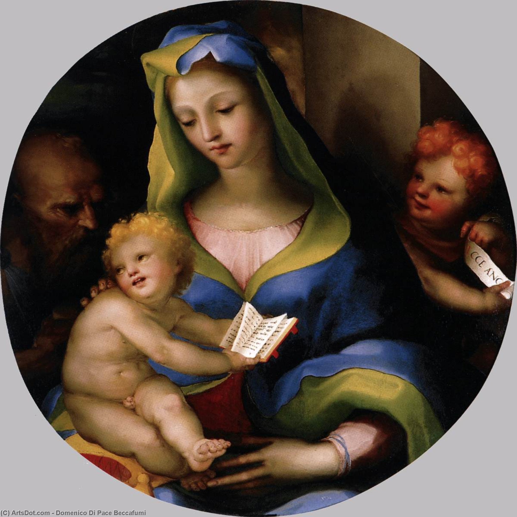 The Holy Family With Young Saint John — Domenico Di Pace Beccafumi