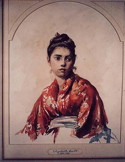 Girl In Red, (painting) — Elizabeth Boott Duveneck